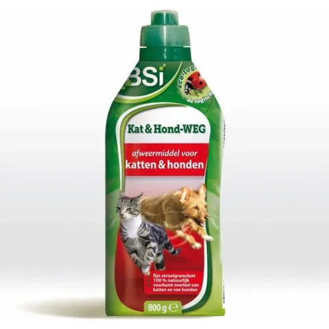 BSI - Kat & Hond WEG - Katten- en hondenafweer - Afweermiddelen - 600 g