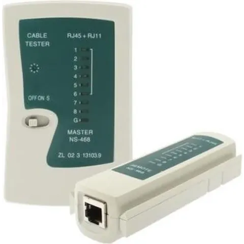 By Qubix - UTP Internet / ethernet / netwerk Kabel Tester RJ11 RJ12 RJ45 - internet kabel