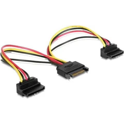 CablExpert CC-SATAM2F-02 - SATA voedings-splitterkabel met hoekstekkers