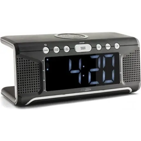 Caliber HCG008Q - Wekkerradio met draadloos opladen - Zwart