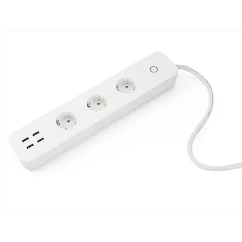 Caliber Slimme Stekkerdoos Met 4x USB 3x type F stopcontact en App Bediening Energiebesparing (HWP303U)