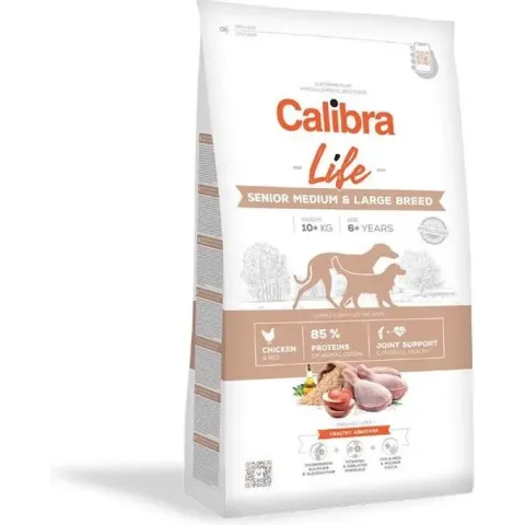 Calibra Hond Life Senior Medium and Large Breed Chicken 12 kg