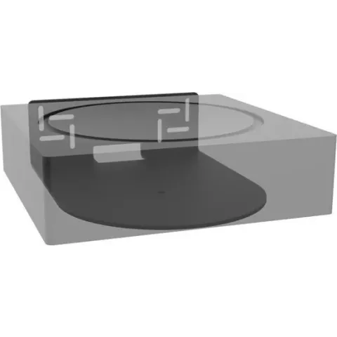 Cavus CMAMPH Horizontale Muurbeugel voor Sonos Amp -wit