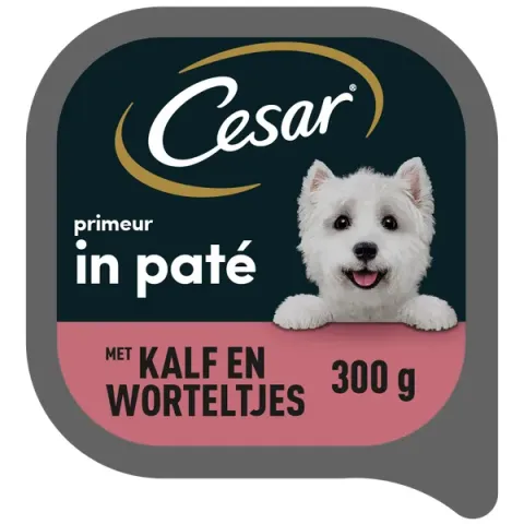 Cesar Alu Primeur - Hondenvoer - Kalf Wortel 300 g