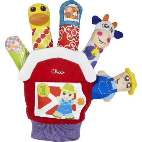 Chicco Handpop Boerderij Junior Katoen/pluche One Size