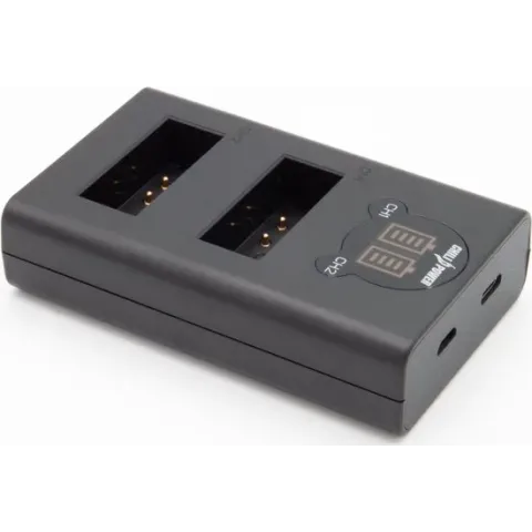 ChiliPower Canon LP-E12 dubbellader voor 2 camera accu's (tegelijk)
