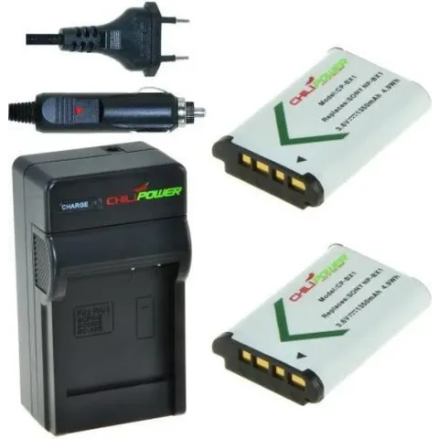 ChiliPower NP-BX1 Sony Kit - Camera Batterij Set