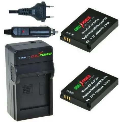 ChiliPower SLB-10A Samsung Kit - Camera Batterij Set