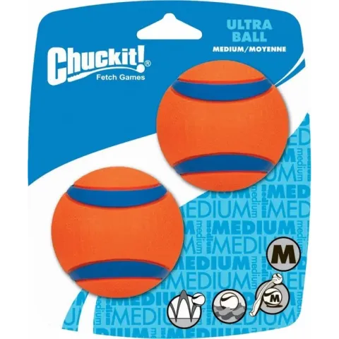 Chuckit Ultra Ball Hondenspeelgoed - Oranje - M - 2 ballen