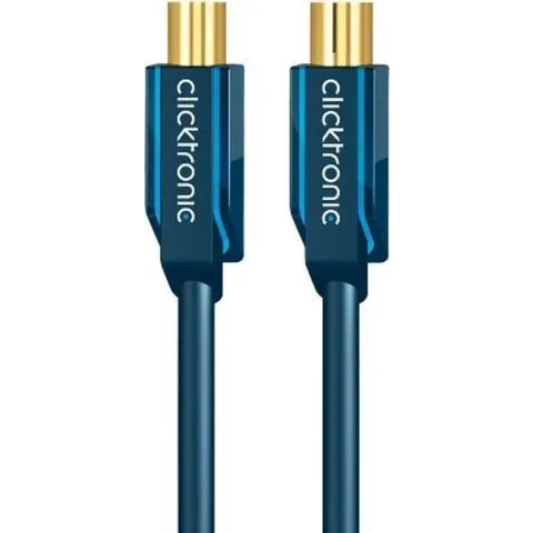ClickTronic Antenna, 5m coax-kabel Coax M Coax FM Blauw