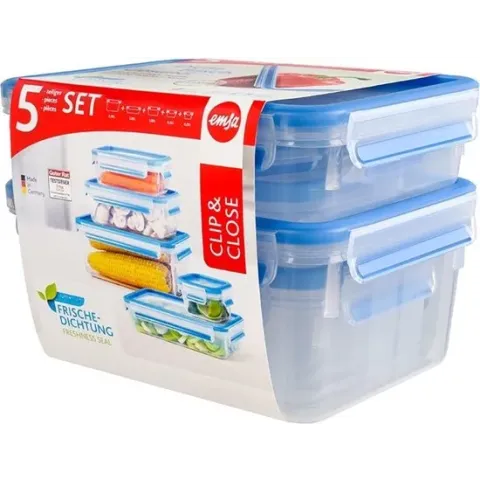 Clip & Close Vershouddoos - 0,25/0,55/1,0/1,2/2,3 l