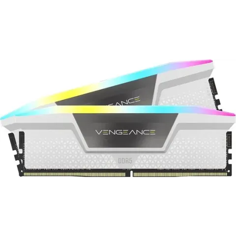 Corsair 32GB (2K) DDR5 6200MHz Vengeance RGB W, 32 GB, 2 x 16 GB, DDR5, 6200 MHz, 288-pin DIMM