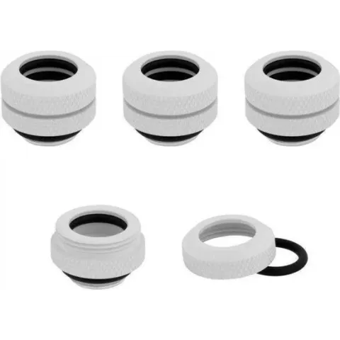 CORSAIR Hydro X Series XF Hardline Fitting Four Pack - Fitting - set van 4 - OD 14 mm - messing - wit
