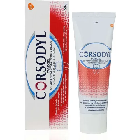 Corsodyl Tandgel 1%  50 Gram