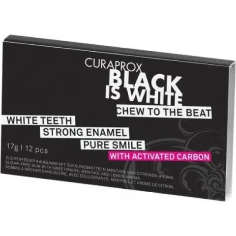 Curaprox Black is white kauwgom