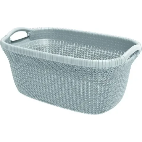 Curver Knit Wasmand - 40 l - Misty Blue