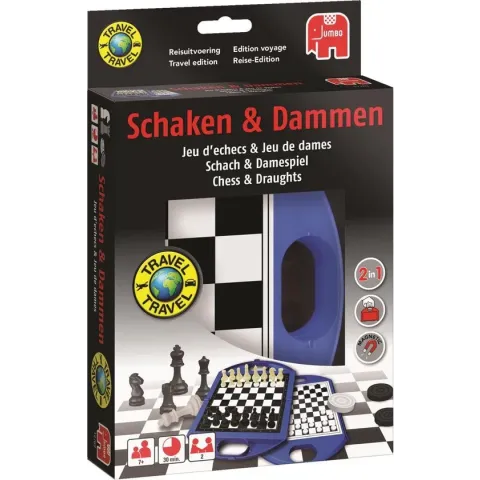Dammen en Schaken Reiseditie reisspel