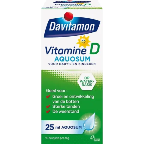 Davitamon vitamine D Aquosum - vitamine - kinderen - 25 ml