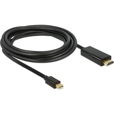DeLOCK 83698 video kabel adapter 1 m Mini DisplayPort HDMI Zwart