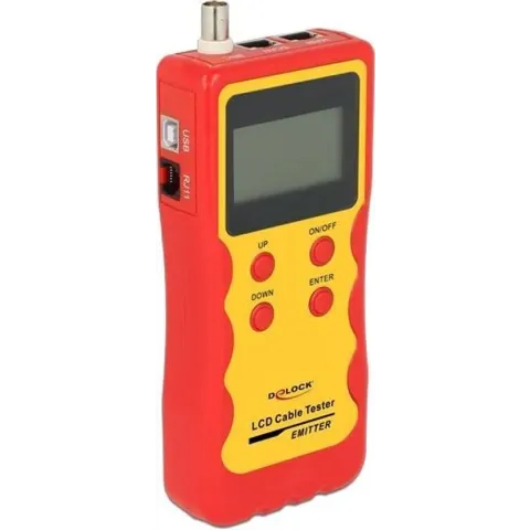 DeLOCK 86108 netwerkkabeltester Geel, Rood