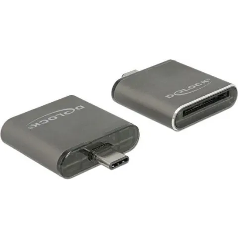 DeLOCK 91498 geheugenkaartlezer Zwart USB 3.0 (3.1 Gen 1) Type-C