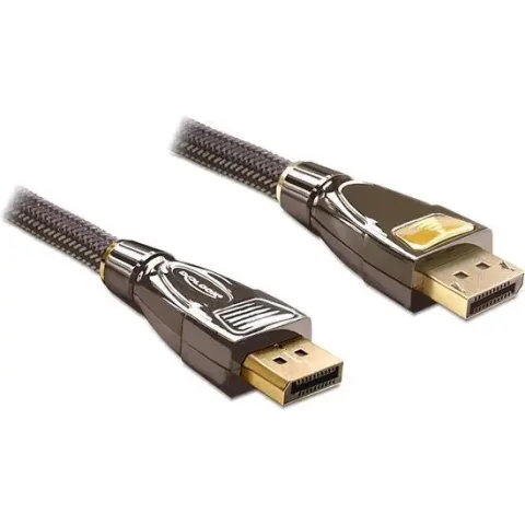 Delock - DisplayPort Beeldscherm Kabel - antraciet - 3 meter