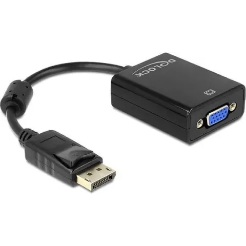 Delock - DisplayPort naar VGA Beeldscherm Adapter - zwart