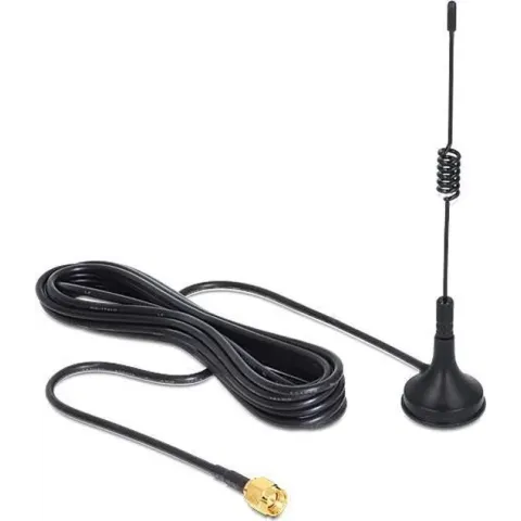 DeLOCK ISM 433 MHz Antenne met SMA (m) connector - 3 dBi - 3 meter