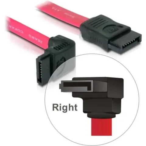DeLOCK SATA Cable - 0.5m SATA-kabel 0,5 m Rood