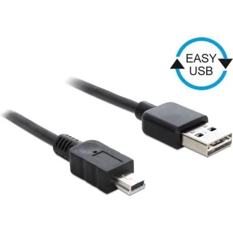 Delock - USB 2.0 A Male naar USB 2.0 Mini Male - 3 m