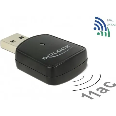 DeLOCK USB-A - WLAN / Wi-Fi dongle compact - Dual Band AC1200 / 1200 Mbps