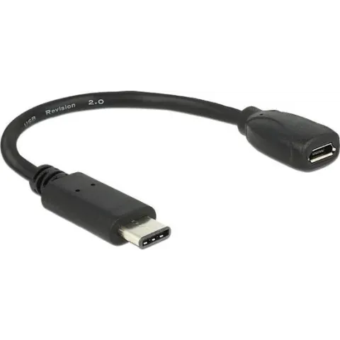 Delock - USB-C Male naar USB 2.0 A Female - 0.15 m