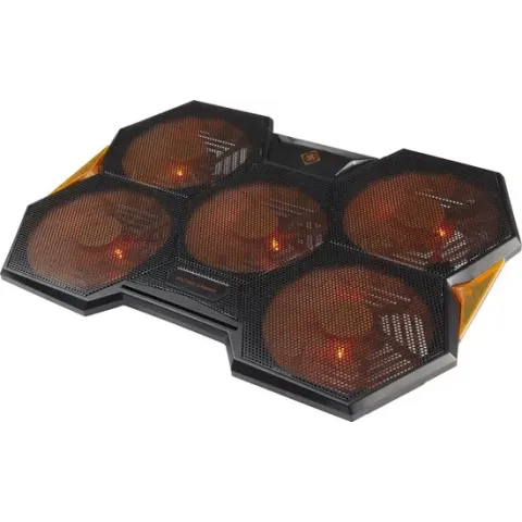 DELTACO GAMING GAM-072 – Laptopkoeler met 5 ventilatoren - max. 17,3”