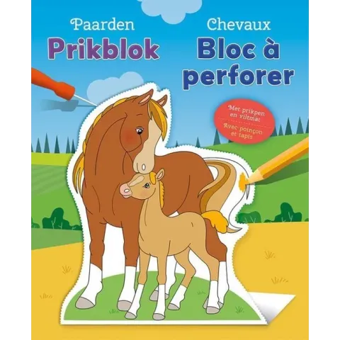 Deltas Prikblok Paarden Junior 22,3 X 18,2 Cm Karton 18 Stuks