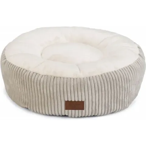 Designed by Lotte Kattenmand Ribbed Lichtgrijs 50 x 50 x 17 cm - Kat