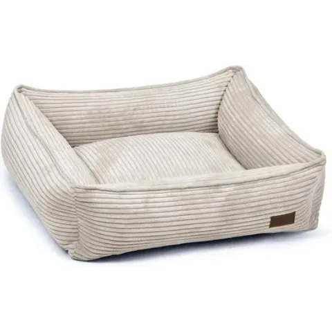 Designed by Lotte Ribbed - Hondenmand - Lichtgrijs - 65x60x20 cm
