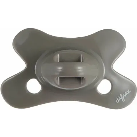 Difrax Fopspeen - Natural & Pure - 0/6 Maanden - Gray