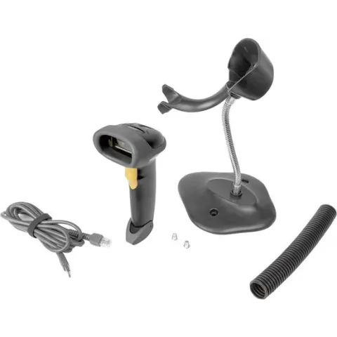Digitus DA-81001 1D barcodescanner Kabel 1D LED Zwart Handmatig incl. standaard USB-A, USB-C® USB 2.0
