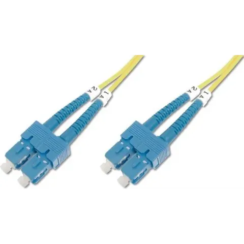 Digitus DK-2922-02 Glasvezel kabel 2 m SC Geel