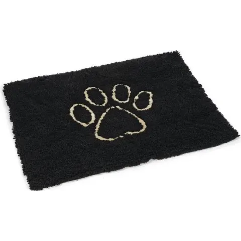 Dirty Dog Droogloopmat Hond - Dierenmat - Zwart - 88 x 68 cm
