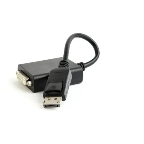 DisplayPort M - DVI F adapterkabel 10 cm zwart v1.2