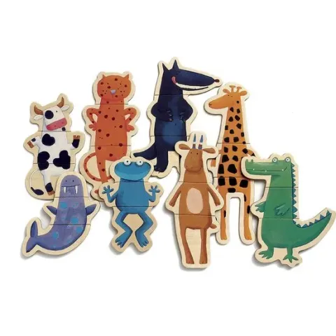DJECO - Puzzel Gekke dieren - 24 stuk(s)