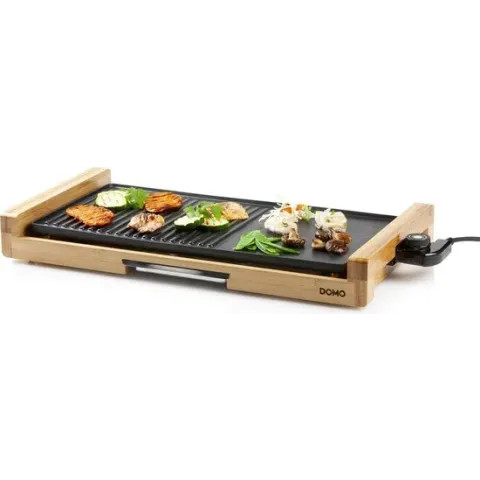 Domo DO8311TP - Bakplaat - Teppanyaki grill - Bamboe - 60 cm