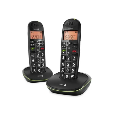 Doro PhoneEasy 100w Duo Huistelefoon Zwart