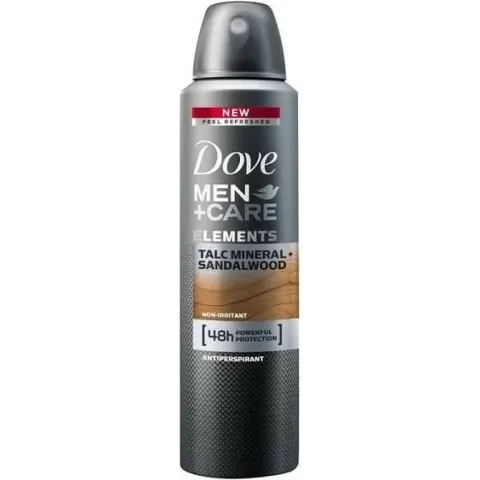 Dove Men Deo Spray + Talc Minerals & Sandalwood 0% 150ml