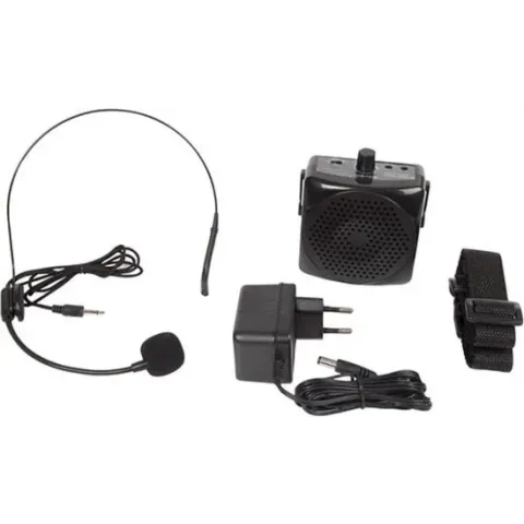 Draagbare mini PA versterker / mobiele lichtgewicht spraakversterker met headset