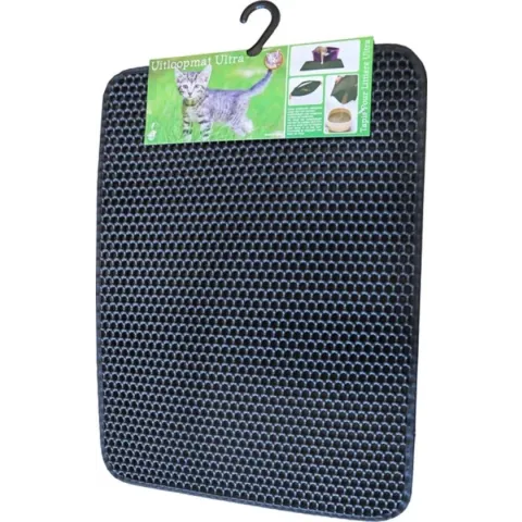 Dubbellaagse Kattenbak Mat met Opvangzak voor Kattengrint - 50x40 cm