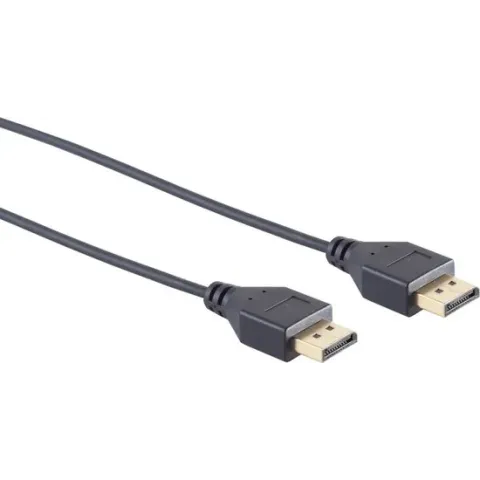 Dunne DisplayPort kabel - versie 1.2 (4K 60Hz) / zwart - 0,50 meter