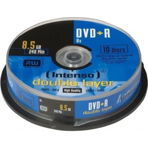 DVD+R Intenso 8,5GB 10pcs CakeBox DOUBLE LAYER