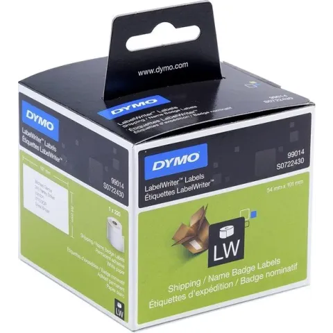 Dymo 99014 LW  Shipping/Namebadge Labels - 101x54mm / Wit / 1 x 220 roll